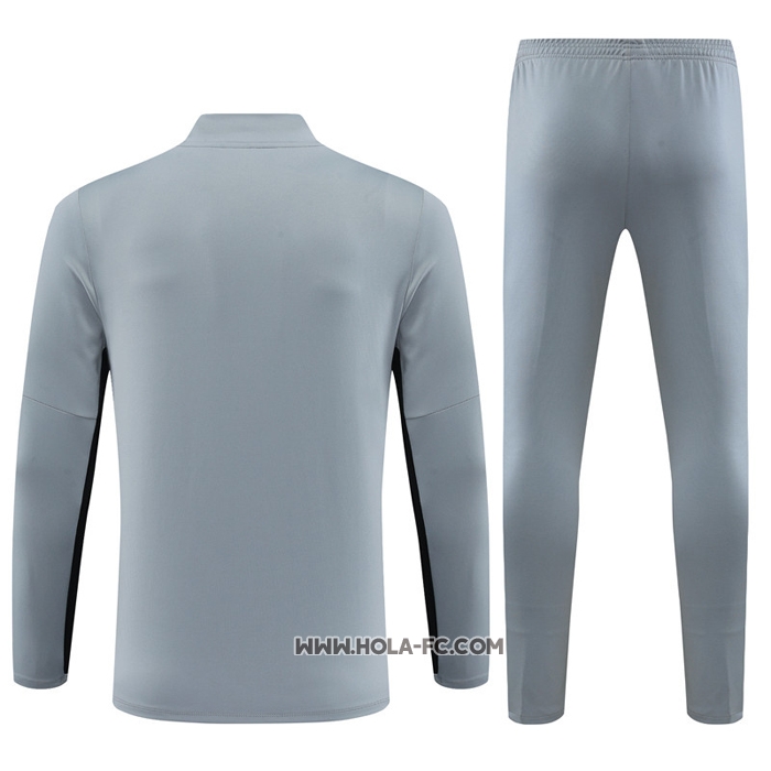 Chandal de Sudadera del Paris Saint-Germain Jordan 2023-2024 Nino Gris